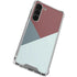 Marsala Triangle Shapes Galaxy S24 FE Clear Case